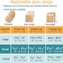 32 Pcs Chair Leg Floor Protectors - OASMU Silicone Felt Pads, Scratch-Proof & Noise-Free, Easy Smooth Moving, Small Size (Fits Round Chair Legs: 15/16" to 1-5/16" Diameter)