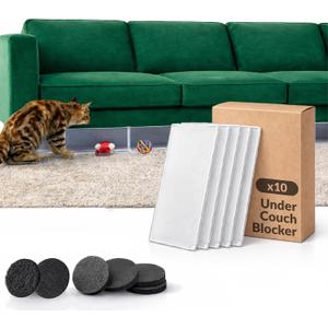 Petsy Under Couch Blocker Extra Long 138" x 7.9" Furniture Barrier for Dogs & Cats Prevent Pets from Hiding Under Beds or Sofas Protect Floors & Keep Your Home Clean, Safe, and Pet-Friendly