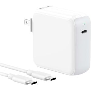 Charger for MacBook Air MacBook Pro 13 14 15 16 inch 2025 2024 2023 2022 2021 2020, M1 M2 M3 M4 Laptop 70W USB C Power Adapter, iPad, LED, 6.6FT USB-C Cable, Charging as Fast as Original Quality (White)