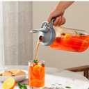 OneDream Glass Pitcher with Lid 64oz Glass Mason Jar Pitcher with Wide Mouth, Airtight Seal, Leak-Proof, Spout Design Ideal for Iced Tea, Sun Tea, Cold Beverages, and Home Entertaining