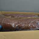 Kensaker Executive PU Leather Office Chair, Computer Chair with Thick Cushion & Lumbar Support, Ergonomic Desk Chair with Adjustable Headrest & Armrests, Brown