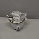 Aroma Housewares 6-Cup (Cooked yield ) / 1.2Qt. Select Stainless Pot-Style Rice Cooker, & Food Steamer, One-Touch Operation, White