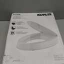 KOHLER Brevia Slow Close Elongated Toilet Seat, White
20110-0, Grip-Tight Bumpers, Quiet Close, Quick-Attach Hardware