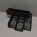 4 Pack Magnetic Spice Rack Organizer for Refrigerator and Oven, Black Fridge Organizers and Storage for Kitchen