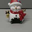 SLOCME Aquarium Christmas Snowman with Bell Decorations - Fish Tank Christmas Snowman Landscape Decoration Create Festive Atmosphere