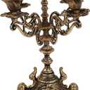 Metal Candle Holder 5 Arms Candle Stand for Christmas Wedding Centerpiece Holiday Party Candelabra Decoration 12 inch