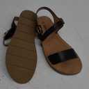 Kid's  Single Band Strappy Ankle Buckle Fashion Flat Sandals, Size 5
