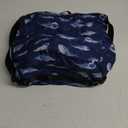 Children Boy Girl Ocean Shark Print Drawstring Backpack Outdoor Casaul Portable Shoulder Bag Swim Gymsack Sack Pack Dark Blue (Medium)
