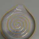 Cormomu Spoon Rest, Large Ceramic Spoon Holder for Stove Top, Heat-Resistant Cooking Spoon Rest for Kitchen Counter Decor, 5 Inches (Gray)