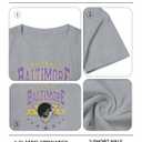 Oversized Football Shirts Women Game Day Tshirt Football Outfits Team Fan Gifts Tee Tops Grey