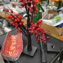 Realspring 2 Pcs Chinese New Year Decorations 2026 Lighted Lunar New Year Tree 24 LED Lighted Mini Birch Chinese Tree Lunar Table Decoration Centerpiece Red Festival Money Decor Operated by Battery