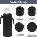 Water Bottle Sleeves, 3 Pcs Neoprene Insulators Bottle Carrier Holder with Buckles, fits 16-18oz (Colorful1)