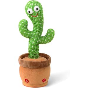 Baby Toys Talking Dancing Cactus with Lights and Music, 120 Songs Plush Toys for Kids, Christmas Birthday Gifts for Girls Boys