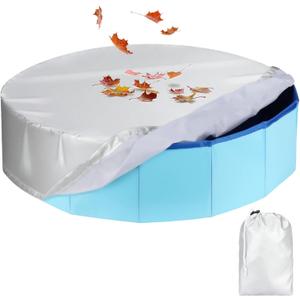 Rypet 71 inch Pet Pool Cover Foldable Round Dog Swimming Pool Covers Kiddie Pool Cover,Leak Proof Washable Kiddies Pet Small Paddling Bath Accessories for Dog Kiddie Pools Bathing Tub, 3xl