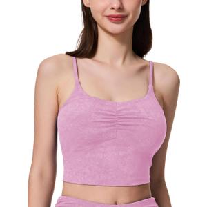 Women's Sweetheart V Neck Tank Top Adjustable Straps Workout Yoga Tops Going Out Basic Casual Crop Cami Shirts (XS)