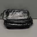 16 Pieces Clear Makeup Bags Bulk, TSA Approved Toiletry Bag for Travel, PVC Waterproof Travel Small Pouches Clear Pouch with Zipper for Men and Women Carry-on Travel Essentials Cosmetic Bags (Black)