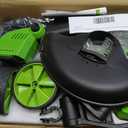 12-Inch Battery Powered String Trimmer with Wheels, 800W Brushless 4-in-1 | Foldable Weed Eater with Dual 21V 4.0Ah Batteries, Up to 70 Min Runtime for Lawn Trimming, Edging, Mowing, Brush Cutting