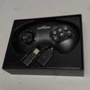 Retro-Bit BIG6 2.4 GHz Sega Genesis Wireless Arcade Controller Pad for Sega Genesis Original/Mini, Switch, PC, Mac - Black