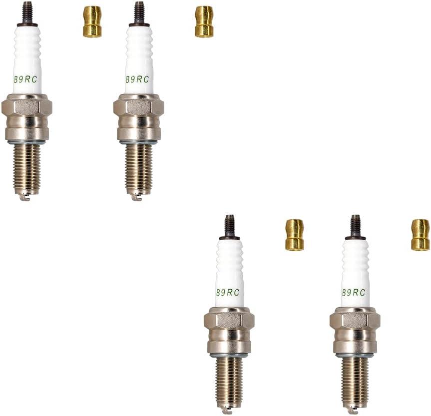 4 Pack TORCH B9RC Screw Terminal Spark Plug Replace for NGK Standard 6263 CR9E Standard Spark Plug, OEM
