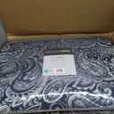 Madison Park Aubrey Reversible Quilted Bedspread Set, Solid Reverse Summer Breathable, Lightweight All Season Bedding Layer, Matching Shams, Bedspread King(120"x118"), Navy 5 Piece