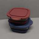 SWANTIARA 6 Cup 2 Pack Tempered Glass Food Container with Leak-Proof Storage Lid, Ninja Crispi Containers Compatible with Ninja Crispi 4-in-1 Air Fryer, Microwave, Freezer, Dishwasher Safe