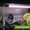 MistyJungle T5 LED Grow Light 1ft 20W, Full Spectrum 5000K, High PPFD Linkable Plant Light Strips for Indoor Plants, On/Off Switch, 3 Mounting Options for Seed Starting, Herbs, Shelves & Seedlings