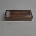 Handmade Toilet Tank Basket Topper & Vanity Tray Set of Natural Acacia Wood by DEMIGO, Created by Skilled Artisans, Smooth, Durable, Attractive Decor for Bathroom, Kitchen, Home, Spa (Brown)