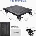 KEDSUM Heavy Duty Furniture Dolly 1000lbs Capacity4 Wheel Furniture Movers with Brakes16" x 12" Strong Steel Platform for Sofa, Safe, Appliances Moving (1 Pack)