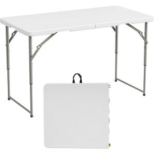 Elevon Folding Table, 4 Feet Heavy Duty Fold-in-Half Utility Table Indoor Outdoor for Camping, Picnic, Party