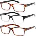 NORPERWIS Reading Glasses 5 Pairs Quality Readers Spring Hinge Glasses for Reading for Men and Women (5 Pack Mix Color, 2.50)