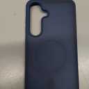 SUPFINE Magnetic for Samsung Galaxy S24 Case / S25 Case with Screen Protector, (Built-in Magnets) (Military Grade Drop Protection) Slim Translucent Shockproof Phone Case,Sapphire Blue