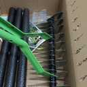 Thatch Rake, 13" Wide Efficient Dethatcher Rake with 55" Adjustable Long Handle, Heavy Duty Steel Metal Dethatching Rakes for Cleaning Dead Grass, Loosening Soil, Lawn Care in Yard Garden