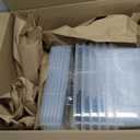 Clear Storage Latch Box 12 Quart, Plastic Organizing Box/Bin with Lid and Black Handles, 6-Pack