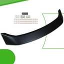 munirater Rear Trunk Spoiler Wing Lip SI Style Black with Brake Light Replacement for Civic 4 Door 2012-2015