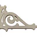 K&K Interiors Arrow Replacement Decorative Hanging Sign, White, 17" Wide x 15" Tall x 2" Deep