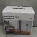 Comoistar 10 Inch Oscillating Wall Mount Small Fan with Remote Control and Timer, 4 Speeds, Included Adapter, 60Adjustable Tilt, High Velocity, 1.8m Cord, Quiet, for RV Bedroom Kitchen Gym, Garage