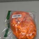 13" Synthetic Orange Hair Short Straight Bob wig with Bangs with One Hair Bun Wig Heat Resistance Fiber Wig for Daily Use, Cosply, Parties and Halloween