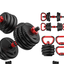 Adjustable Dumbbells, Free Weight Set with Connector, 4 in1 Dumbbells Set Used as Barbell, Kettlebells, Push up Stand, Fitness Exercises for Home Gym Suitable Men/Women, 4 Pack Of 4.5 Lb, 2 Pack Of 5.5 Lb, 7 Pack Of 3.5 Lb, 6 Pack Of 2.75 Lb