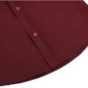 Lilax Boys' Button Down Shirt Solid Long Sleeve Dress Shirt (Red)