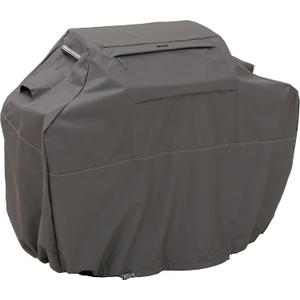 Classic Accessories Ravenna Water-Resistant 70 Inch BBQ Grill Cover, Dark Taupe