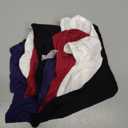 BQTQ 5 Pack Women's Tank Tops Square Neck Sleeveless Ladies Tank Top Undershirts (XX-Large, Black, White, Gray, Darkrednavy)