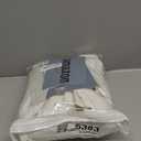 Nanspring Cream Linen Back Tab Curtains 86 Inch Length for Living Room 2 Panel Set Farmhouse Window Semi Sheer Linen Drapes Rustic Pinch Curtain for Bedroom 52X86