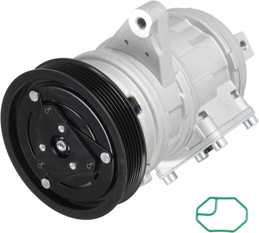 AC Compressor with A/C Clutch for Jeep Grand Cherokee 4.0L 1999 2000 2001 2002 2003 2004, for Wrangler 4.0L 1999 2000 2001 2002 2003 2004 2005 2006, Replace CO 22034C, 1521290 1022034 1122034 1222034