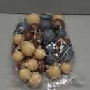 Giegxin 48 Pcs Boho Christmas Ball Ornaments Neutral Matte Christmas Tree Decorations Vintage Rustic Xmas Hanging Decor Assorted Size Boho Ornaments for Tree Party Xmas Winter Farmhouse Holiday