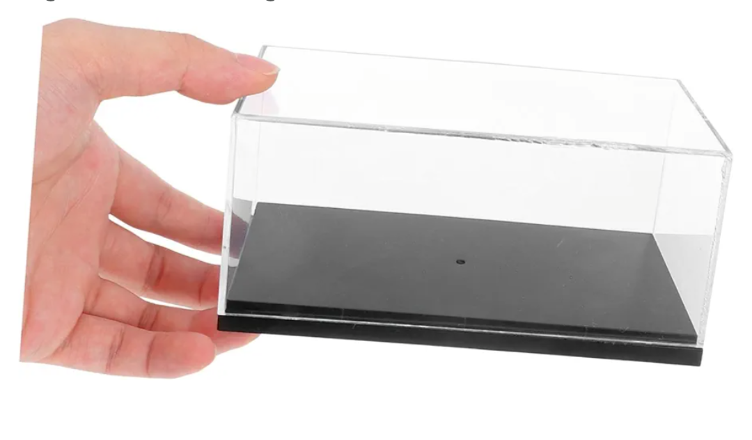 Scale Car Model Display Box Dustproof Transparent Vehicle Case with Smooth Polishing Collectible Organizer for Cars and Figurines Small Storage for Home and Business Use