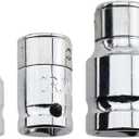 Bit Socket Adapter Set,5Pcs Square Hole to Hex Converter 1/4 to 6.3mm 3/8 to 8mm 3/8 to 10mm 1/2 to 8mm 1/2 to 10mm,Impact Coupler Adapter,Hex Power Bit,Holder for Impact Ratchet Wrench,Screwdriver