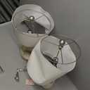 OYEARS 19'' Small Boho Table Lamps for Bedroom Set of 2, Farmhouse Rattan Bedroom Lamps for Living Room Rustic Home Decor, Nightstand Bedside Lamps for Sofa Table Entry Way, Suitable for Small Places