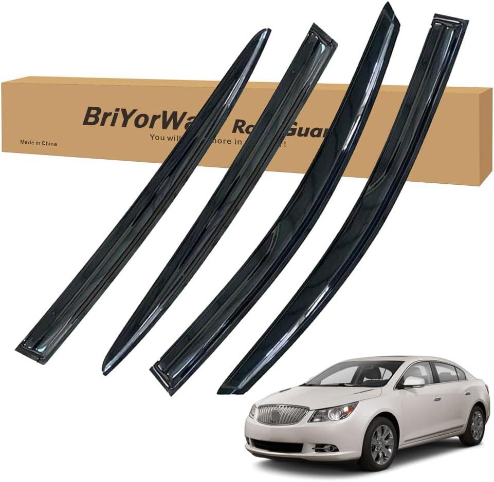 Vent Shades Rain Guards for Buick Lacrosse 2010 2011 2012 2013 2014 2015 2016 Accessories, for Buick Lacrosse Window Deflectors Window Visors