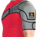 Sparthos Shoulder Brace - Adjustable Support Sleeve for Torn Rotator Cuff, AC Joint Relief, Shoulder Stability & Compression - Fits Bicep 10-14 in, Left or Right, Men & Women, Universal 
