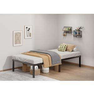 Metal Bed Frame Twin XL Size - 14 Inch Heavy-Duty Twin XL Platform Bed Frame No Box Spring Needed, Easy Assembly, Noise-Free, Sturdy Mattress Foundation, Underbed Storage Space